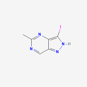 molecular formula C6H5IN4 B15066019 3-Iodo-5-methyl-1H-pyrazolo[4,3-D]pyrimidine 