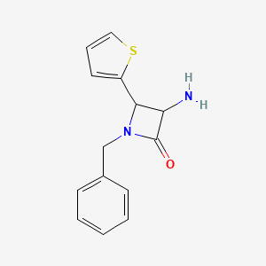 3-Amino-1-benzyl-4-(thiophen-2-yl)azetidin-2-one