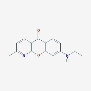 5H-[1]Benzopyrano[2,3-b]pyridin-5-one, 8-(ethylamino)-2-methyl-