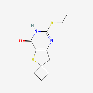 2'-(Ethylthio)-7'H-spiro[cyclobutane-1,6'-thieno[3,2-d]pyrimidin]-4'-ol