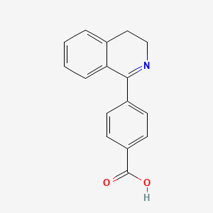 molecular formula C16H13NO2 B15066081 4-(3,4-Dihydroisoquinolin-1-yl)benzoic acid CAS No. 62333-68-0