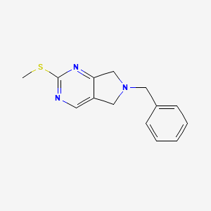 6-Benzyl-2-(methylthio)-6,7-dihydro-5H-pyrrolo[3,4-d]pyrimidine