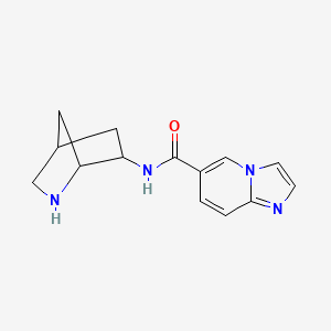 molecular formula C14H16N4O B15066123 N-(2-Azabicyclo[2.2.1]heptan-6-yl)imidazo[1,2-a]pyridine-6-carboxamide 