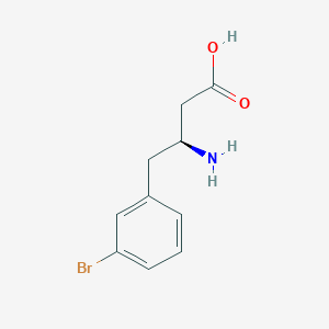 molecular formula C10H12BrNO2 B15066141 (3S)-3-amino-4-(3-bromophenyl)butanoic acid 