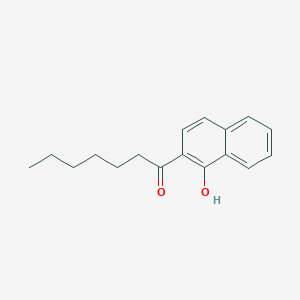 molecular formula C17H20O2 B15066187 1-(1-Hydroxynaphthalen-2-yl)heptan-1-one CAS No. 67013-66-5