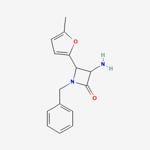 3-Amino-1-benzyl-4-(5-methylfuran-2-yl)azetidin-2-one