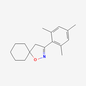 molecular formula C17H23NO B15066225 3-(2,4,6-Trimethylphenyl)-1-oxa-2-azaspiro[4.5]dec-2-ene CAS No. 823218-98-0