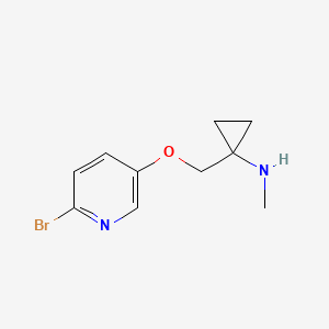 1-(((6-Bromopyridin-3-yl)oxy)methyl)-N-methylcyclopropanamine