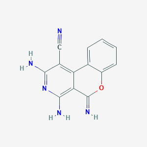 2,4-Diamino-5-imino-5H-[1]benzopyrano[3,4-c]pyridine-1-carbonitrile