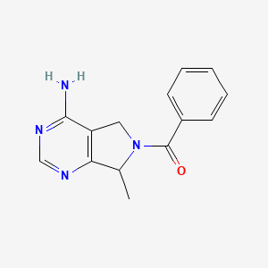 (4-Amino-7-methyl-5,7-dihydro-6h-pyrrolo[3,4-d]pyrimidin-6-yl)(phenyl)methanone