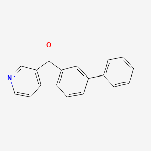 molecular formula C18H11NO B15066271 7-Phenyl-9H-indeno[2,1-C]pyridin-9-one CAS No. 62397-37-9