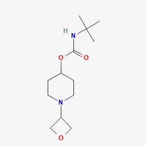 molecular formula C13H24N2O3 B15066275 Tert-butyl1-(oxetan-3-YL)piperidin-4-ylcarbamate 