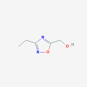 molecular formula C5H8N2O2 B1506632 (3-Ethyl-1,2,4-oxadiazol-5-YL)methanol CAS No. 959237-62-8