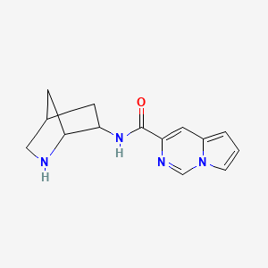 molecular formula C14H16N4O B15066350 N-(2-Azabicyclo[2.2.1]heptan-6-yl)pyrrolo[1,2-c]pyrimidine-3-carboxamide 