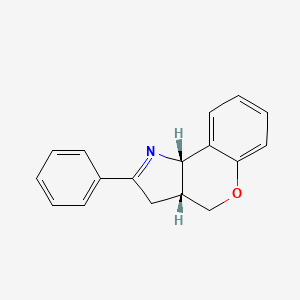 molecular formula C17H15NO B15066354 Cis-2-phenyl-3,3a,4,9b-tetrahydrochromeno[4,3-b]pyrrole 