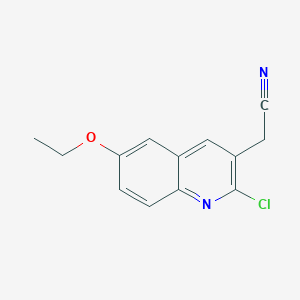 2-(2-Chloro-6-ethoxyquinolin-3-yl)acetonitrile