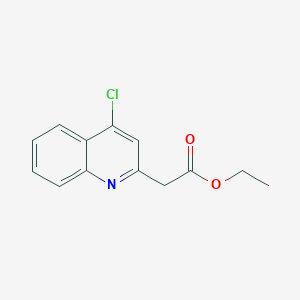 molecular formula C13H12ClNO2 B15066366 Ethyl 2-(4-chloroquinolin-2-yl)acetate 