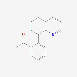 molecular formula C17H17NO B15066376 1-(2-(5,6,7,8-Tetrahydroquinolin-8-yl)phenyl)ethanone 