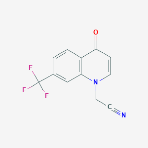 2-(4-Oxo-7-(trifluoromethyl)quinolin-1(4H)-yl)acetonitrile