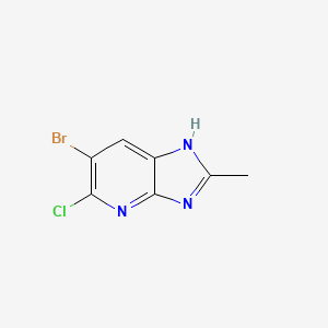 6-Bromo-5-chloro-2-methyl-3H-imidazo[4,5-b]pyridine