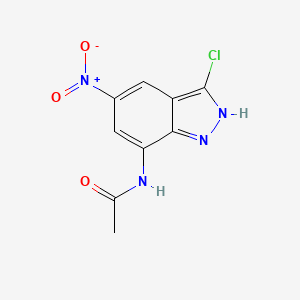 N-(3-chloro-5-nitro-2H-indazol-7-yl)acetamide