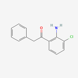 1-(2-Amino-3-chlorophenyl)-2-phenylethan-1-one