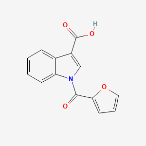 1-(Furan-2-carbonyl)-1H-indole-3-carboxylic acid