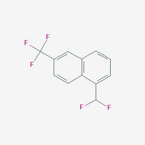 1-(Difluoromethyl)-6-(trifluoromethyl)naphthalene