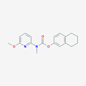 molecular formula C18H20N2O3 B1506649 5,6,7,8-Tetrahydronaphthalen-2-yl (6-methoxypyridin-2-yl)methylcarbamate CAS No. 88678-34-6