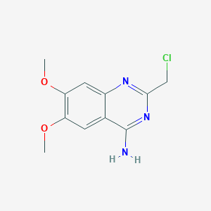 molecular formula C11H12ClN3O2 B15066497 2-(Chloromethyl)-6,7-dimethoxyquinazolin-4-amine 