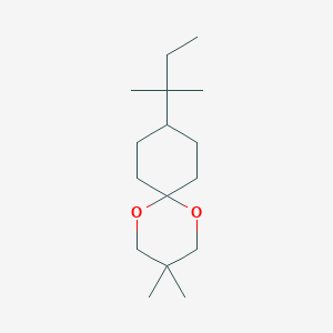 molecular formula C16H30O2 B15066503 3,3-Dimethyl-9-(tert-pentyl)-1,5-dioxaspiro[5.5]undecane 