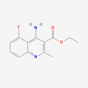 Ethyl 4-amino-5-fluoro-2-methylquinoline-3-carboxylate