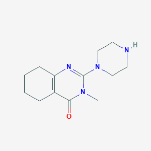 3-Methyl-2-(piperazin-1-yl)-5,6,7,8-tetrahydroquinazolin-4(3H)-one