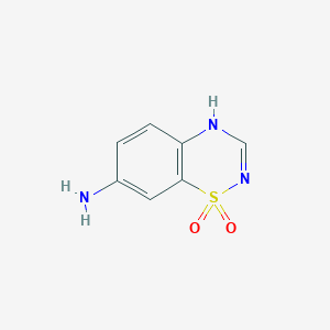molecular formula C7H7N3O2S B1506656 7-氨基-4H-苯并[e][1,2,4]噻二嗪-1,1-二氧化物 CAS No. 54734-88-2