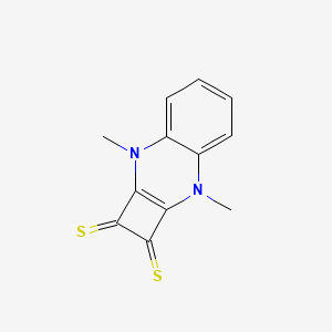 molecular formula C12H10N2S2 B15066594 3,8-Dimethylcyclobuta[b]quinoxaline-1,2(3H,8H)-dithione CAS No. 64273-74-1