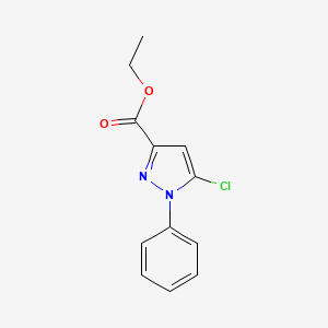 molecular formula C12H11ClN2O2 B15066602 ethyl 5-chloro-1-phenyl-1H-pyrazole-3-carboxylate CAS No. 85174-68-1