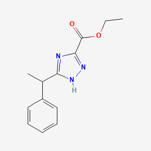 Ethyl 3-(1-phenylethyl)-1H-1,2,4-triazole-5-carboxylate