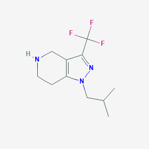 1-Isobutyl-3-(trifluoromethyl)-4,5,6,7-tetrahydro-1H-pyrazolo[4,3-c]pyridine