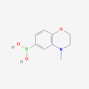 molecular formula C9H12BNO3 B1506664 4-Methyl-2,3-dihydro-1,4-benzoxazine-6-boronic acid CAS No. 1015242-58-6