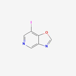 molecular formula C6H3IN2O B15066651 7-Iodooxazolo[4,5-c]pyridine 