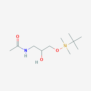 molecular formula C11H25NO3Si B15066658 N-(3-{[tert-Butyl(dimethyl)silyl]oxy}-2-hydroxypropyl)acetamide CAS No. 630113-18-7