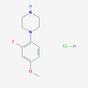 molecular formula C11H16ClFN2O B15066662 1-(2-Fluoro-4-methoxyphenyl)piperazine hydrochloride 