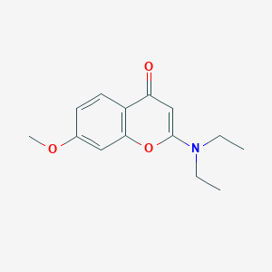 2-(Diethylamino)-7-methoxy-4H-1-benzopyran-4-one