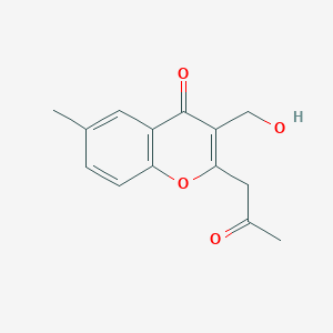 3-(Hydroxymethyl)-6-methyl-2-(2-oxopropyl)-4H-chromen-4-one