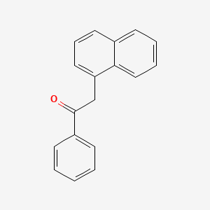 molecular formula C18H14O B15066684 Ethanone, 2-(1-naphthalenyl)-1-phenyl- CAS No. 16216-08-3