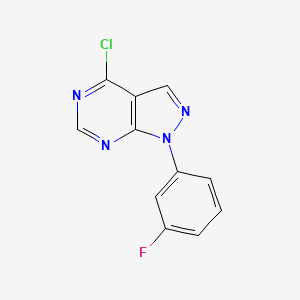 4-Chloro-1-(3-fluorophenyl)-1H-pyrazolo[3,4-D]pyrimidine