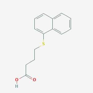 molecular formula C14H14O2S B15066689 4-[(Naphthalen-1-yl)sulfanyl]butanoic acid CAS No. 10442-75-8