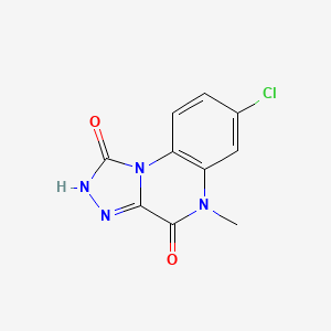 7-Chloro-5-methyl[1,2,4]triazolo[4,3-a]quinoxaline-1,4(2H,5H)-dione