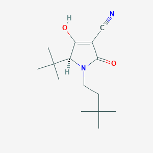 (S)-5-(tert-Butyl)-1-(3,3-dimethylbutyl)-4-hydroxy-2-oxo-2,5-dihydro-1H-pyrrole-3-carbonitrile