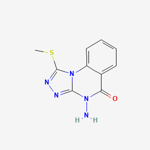 4-Amino-1-(methylsulfanyl)[1,2,4]triazolo[4,3-a]quinazolin-5(4H)-one